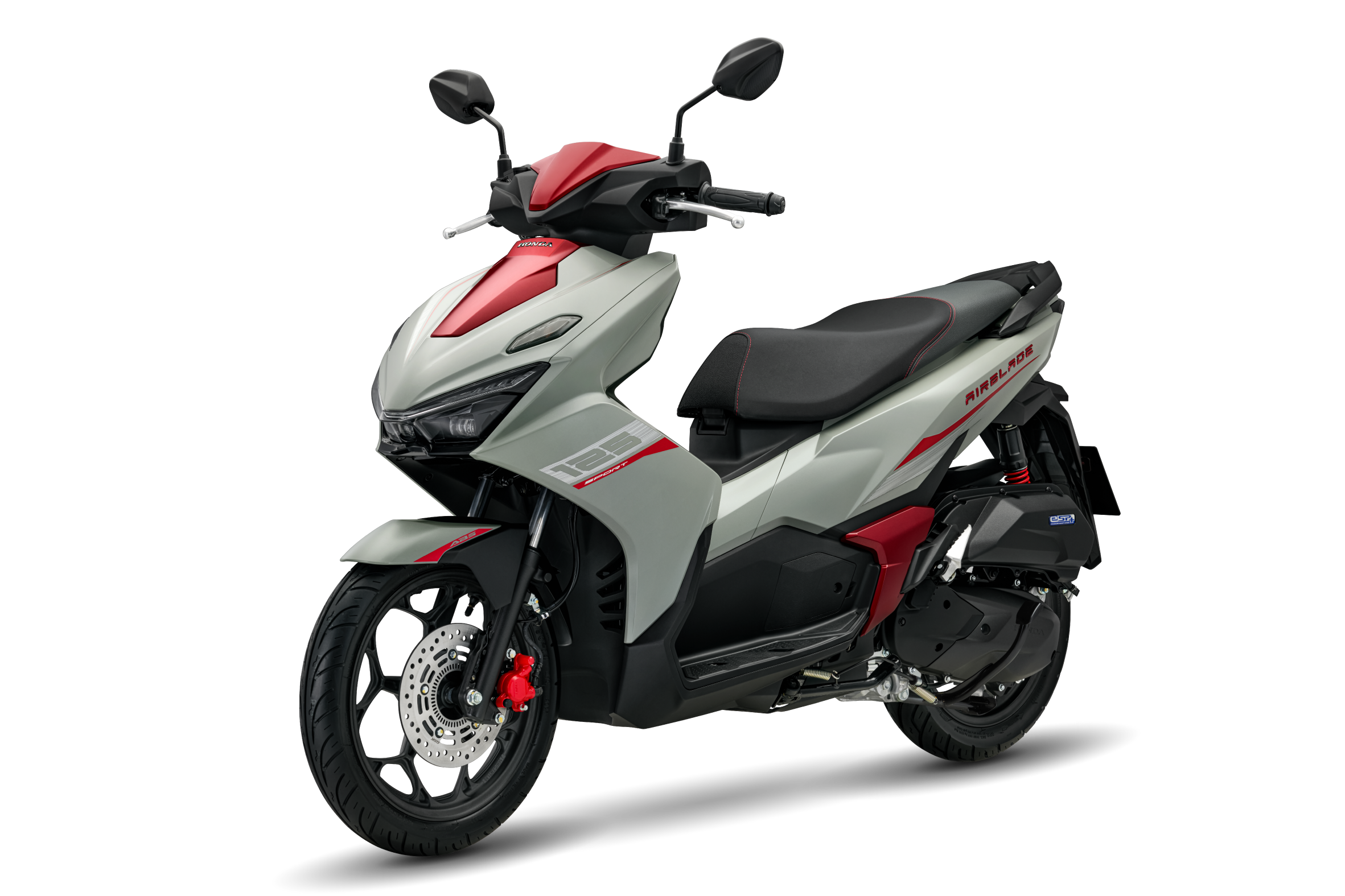 xe tay ga airblade 2026 125cc phiên bản thể thao màu xám đỏ đen