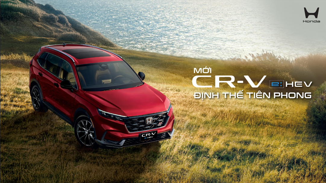 Honda Việt Nam chính thức công bố giá bán lẻ đề xuất của mẫu xe  CR-V e:HEV mới - phiên bản nâng cấp trên thế hệ thứ 6,  chỉ từ 1,17 tỷ đồng.
