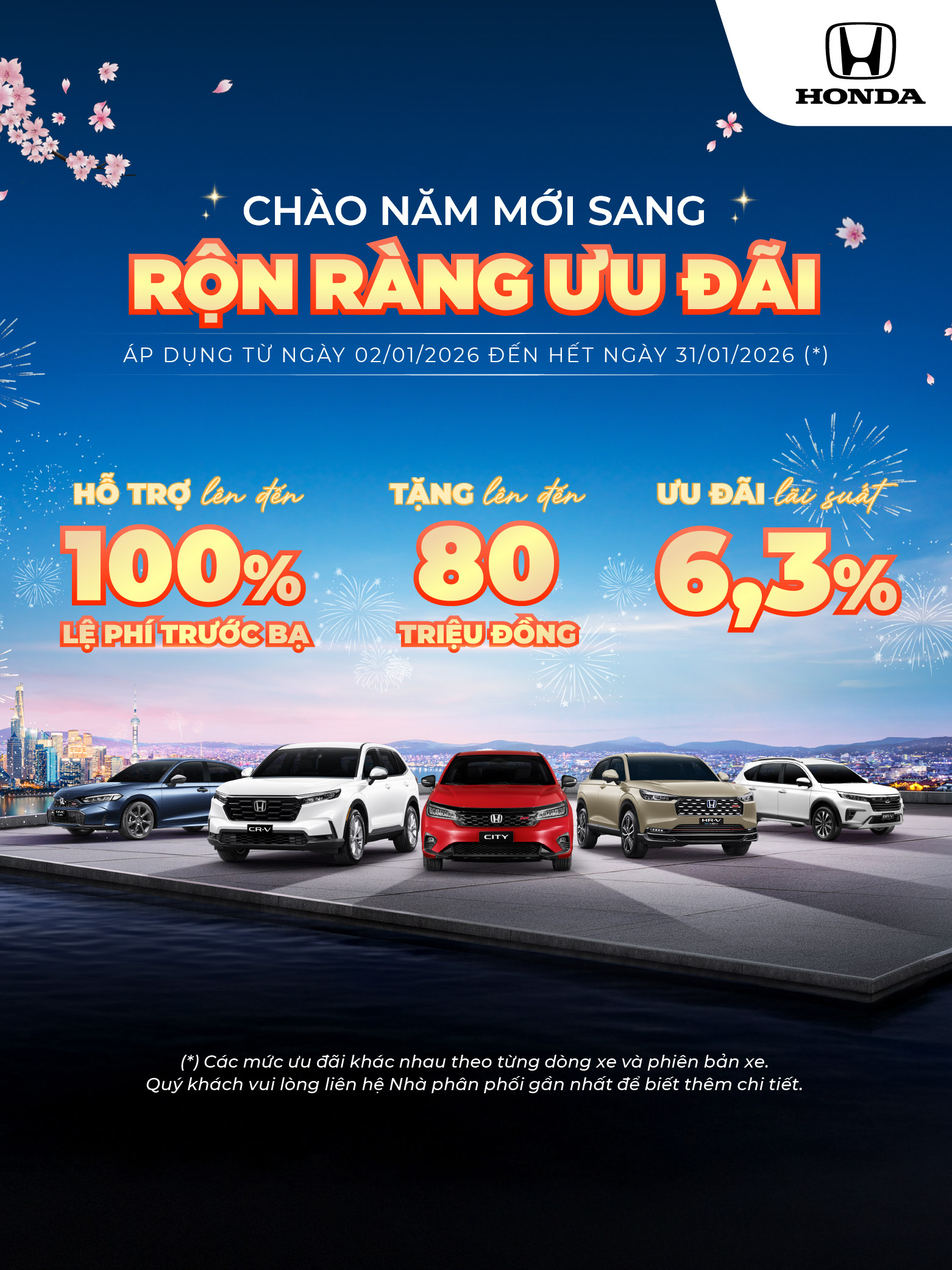 Chào năm mới sang – rộn ràng ưu đãi