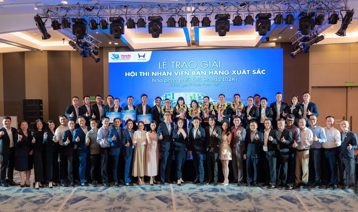Honda Việt Nam tổ chức thành công  “Hội thi Nhân viên bán hàng xuất sắc 102KI*”  cho các Nhà Phân phối Honda Ôtô trên toàn quốc