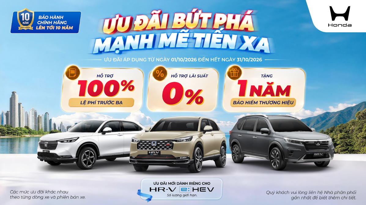 ƯU ĐÃI BỨT PHÁ - MẠNH MẼ TIẾN XA