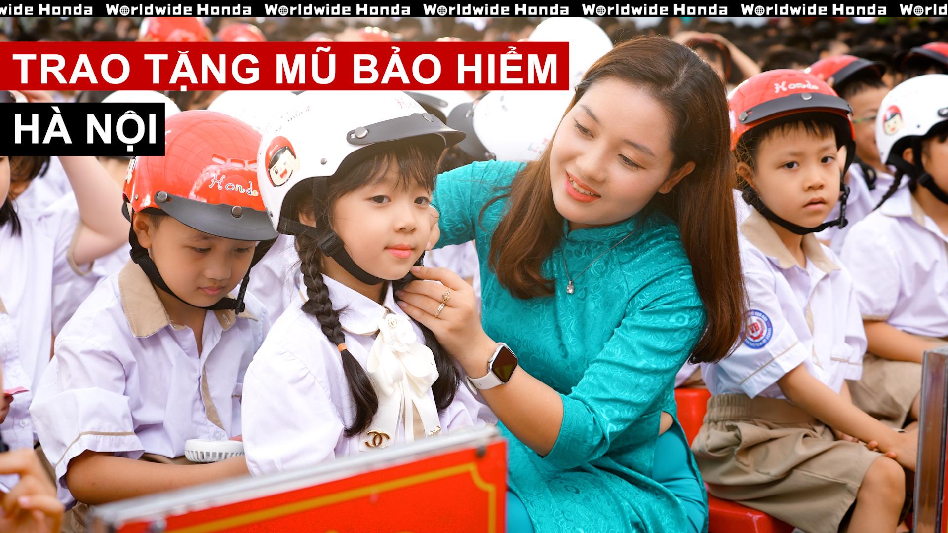 "Đội mũ xinh bảo vệ chúng mình” – Chương trình Trao tặng mũ bảo hiểm đạt chuẩn của Honda Việt Nam dành cho học sinh lớp Một