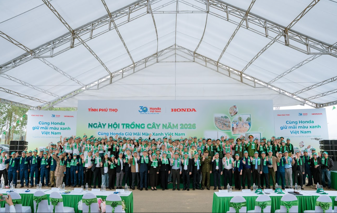 Honda Việt Nam tổ chức Ngày hội trồng cây  “Cùng Honda giữ mãi màu xanh Việt Nam”