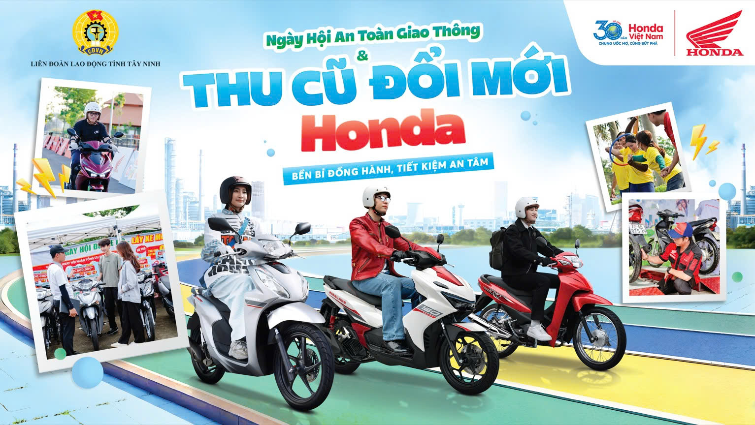 Honda Việt Nam khởi động chương trình “Thu cũ đổi mới” thông qua chuỗi sự kiện “Bền bỉ đồng hành – Tiết kiệm an tâm” tại các khu công nghiệp trên cả nước