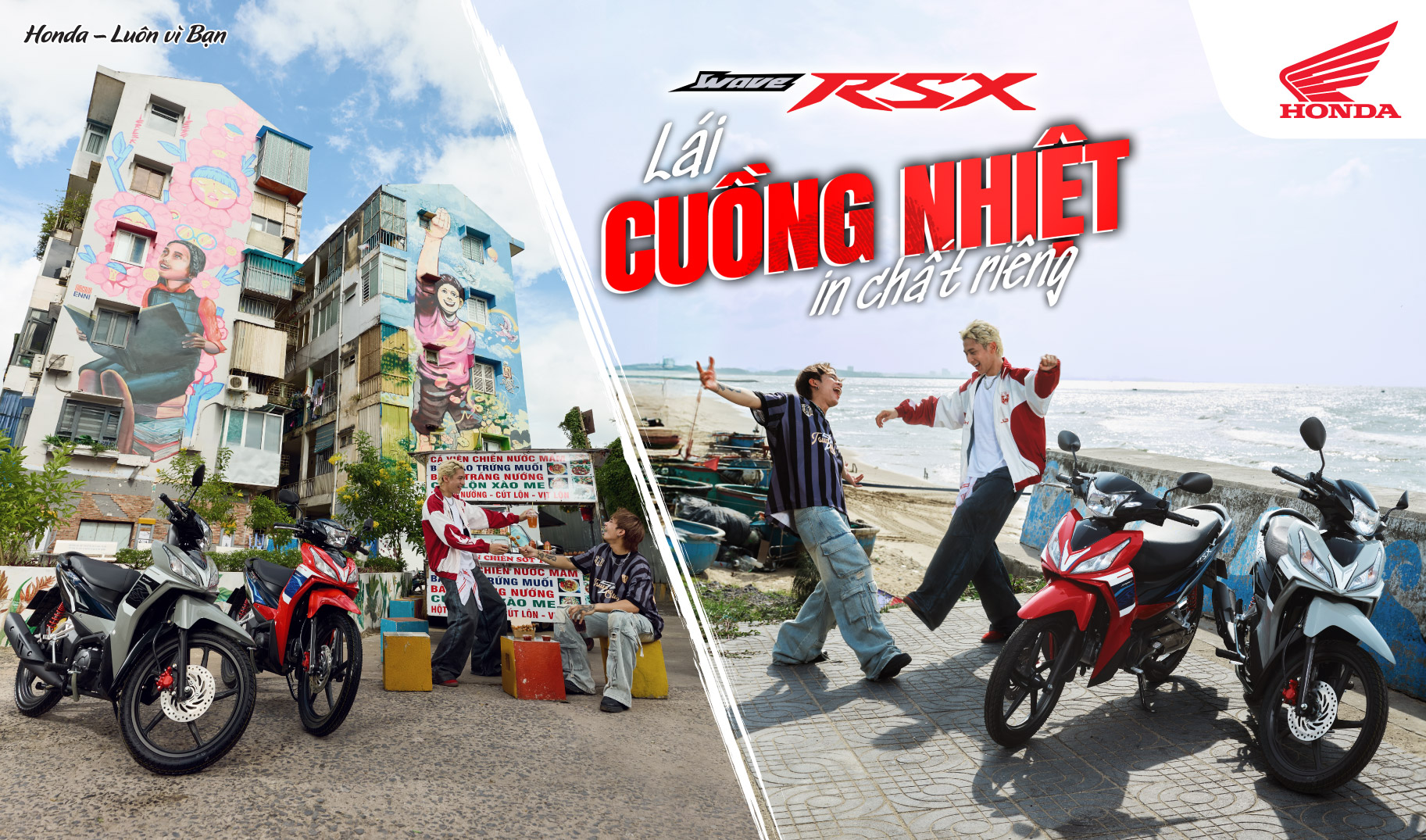 Honda Việt Nam giới thiệu mẫu xe Wave RSX FI  bổ sung 2 phiên bản màu mới và thiết kế tem xe đầy cá tính,  cùng khách hàng “Lái cuồng nhiệt, in chất riêng”