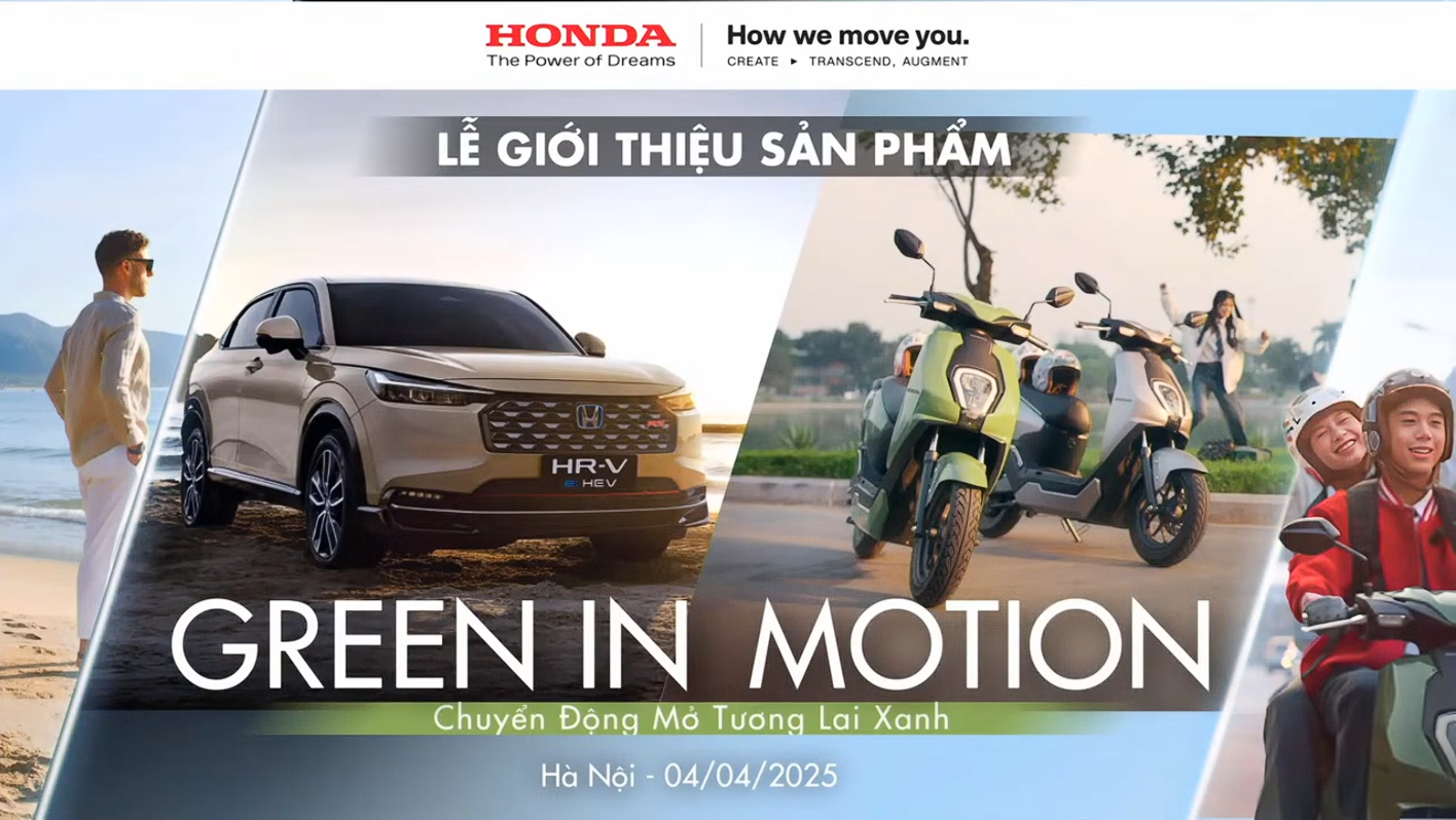 Honda Việt Nam giới thiệu sản phẩm mới - Green in Motion Ra mắt Honda HR-V mới lần đầu tiên trang bị động cơ Hybrid tiên tiến tối ưu, công bố chính sách bán hàng và dịch vụ cho 2 mẫu xe máy điện ICON e: & CUV e: