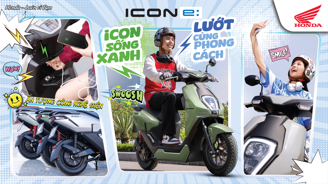 Honda Việt Nam công bố điều chỉnh chính sách bán hàng dành cho  mẫu xe gắn máy điện Honda ICON e: từ ngày 01/04/2026