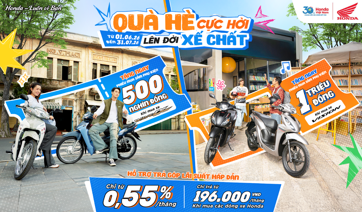 Chào hè rực rỡ với ưu đãi hấp dẫn từ chương trình khuyến mại  “Quà hè cực hời - Lên đời xế chất”