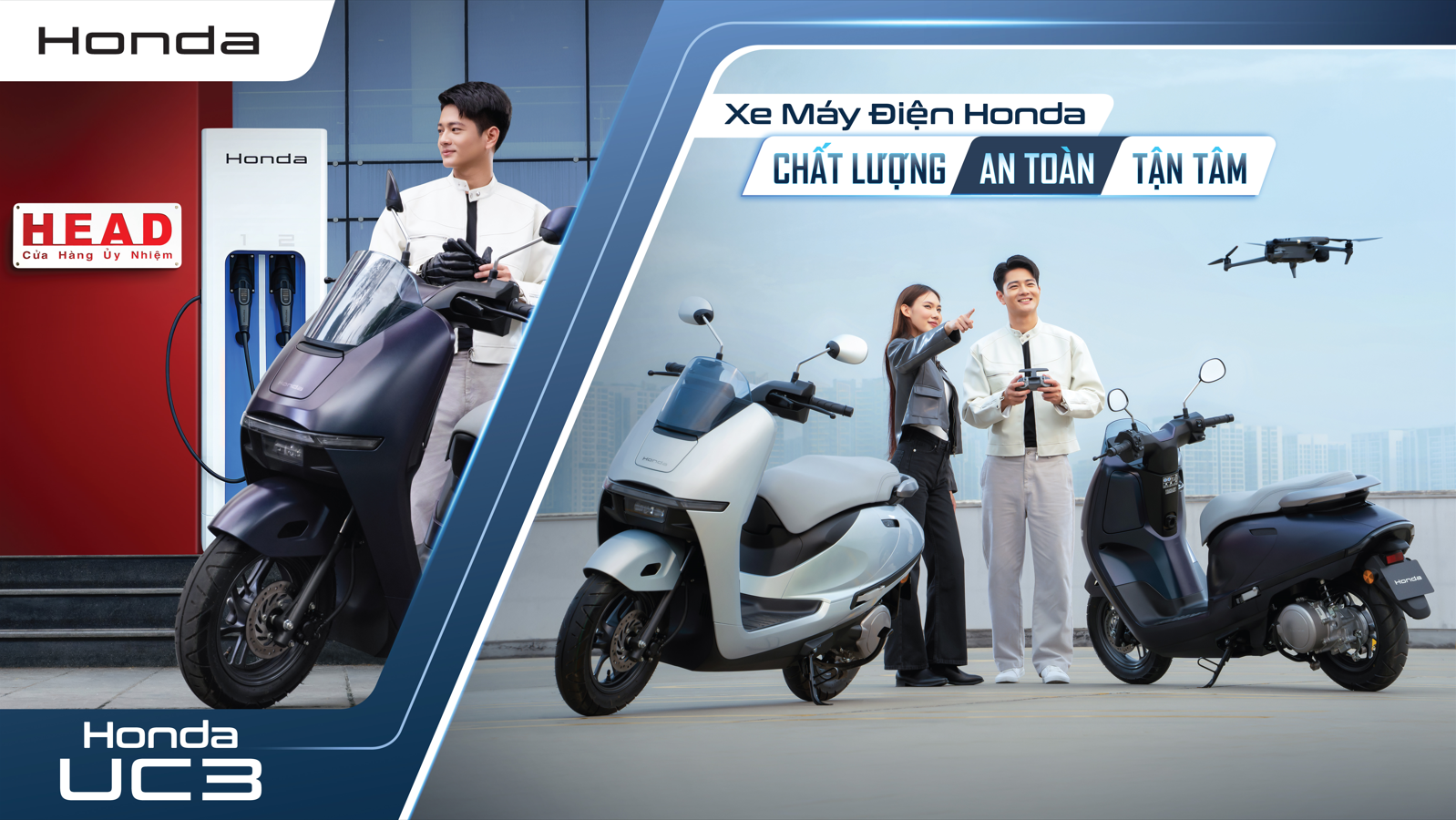 Honda Việt Nam mở bán mẫu xe máy điện Honda UC3 và triển khai hệ thống Trạm sạc pin tại các thành phố lớn