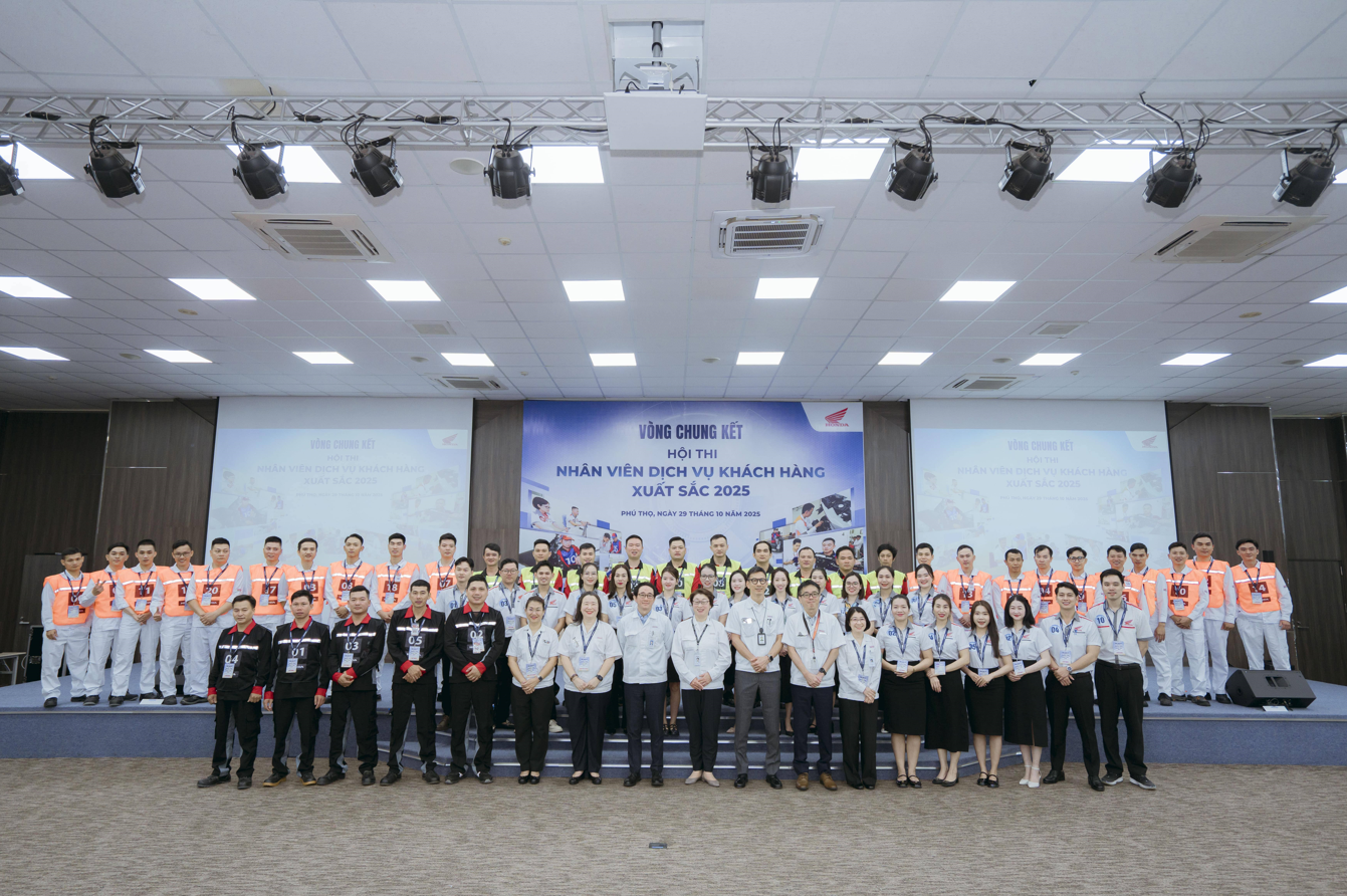 Hội thi Nhân viên Dịch vụ khách hàng xuất sắc 2025:  Honda Việt Nam tiếp tục hướng tới nâng cao trải nghiệm khách hàng