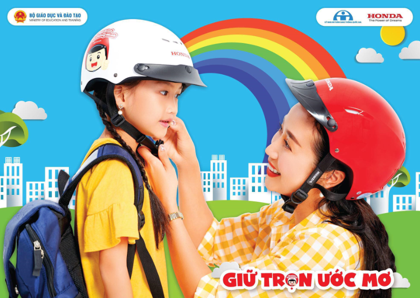 Chương trình tặng mũ bảo hiểm cho học sinh lớp 1 toàn quốc "Giữ trọn ước mơ"